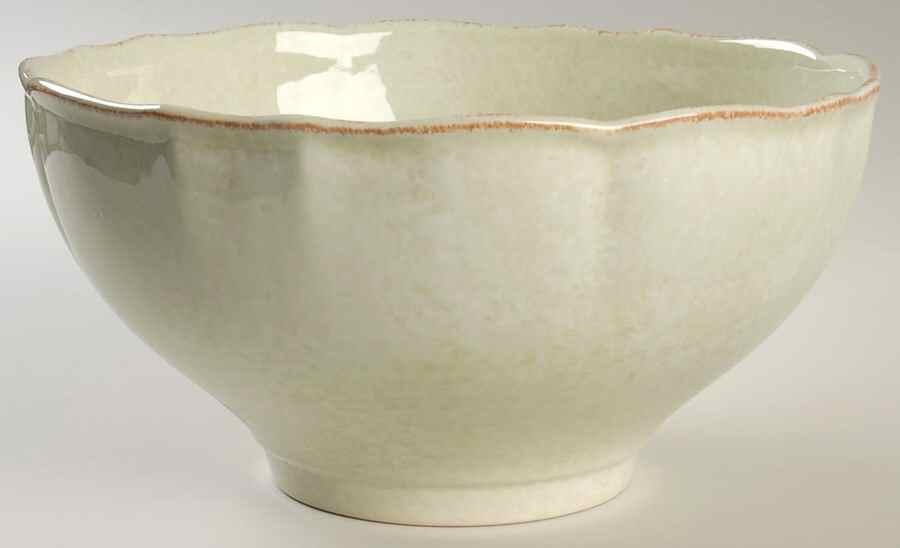 Impressions Celadon (Green) 10" Round Serving Bowl by Casafina-1