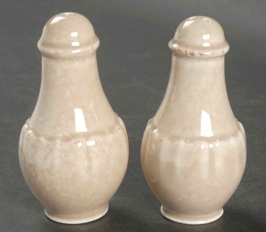 Impressions Mocha (Brown) Salt & Pepper Set by Casafina-1