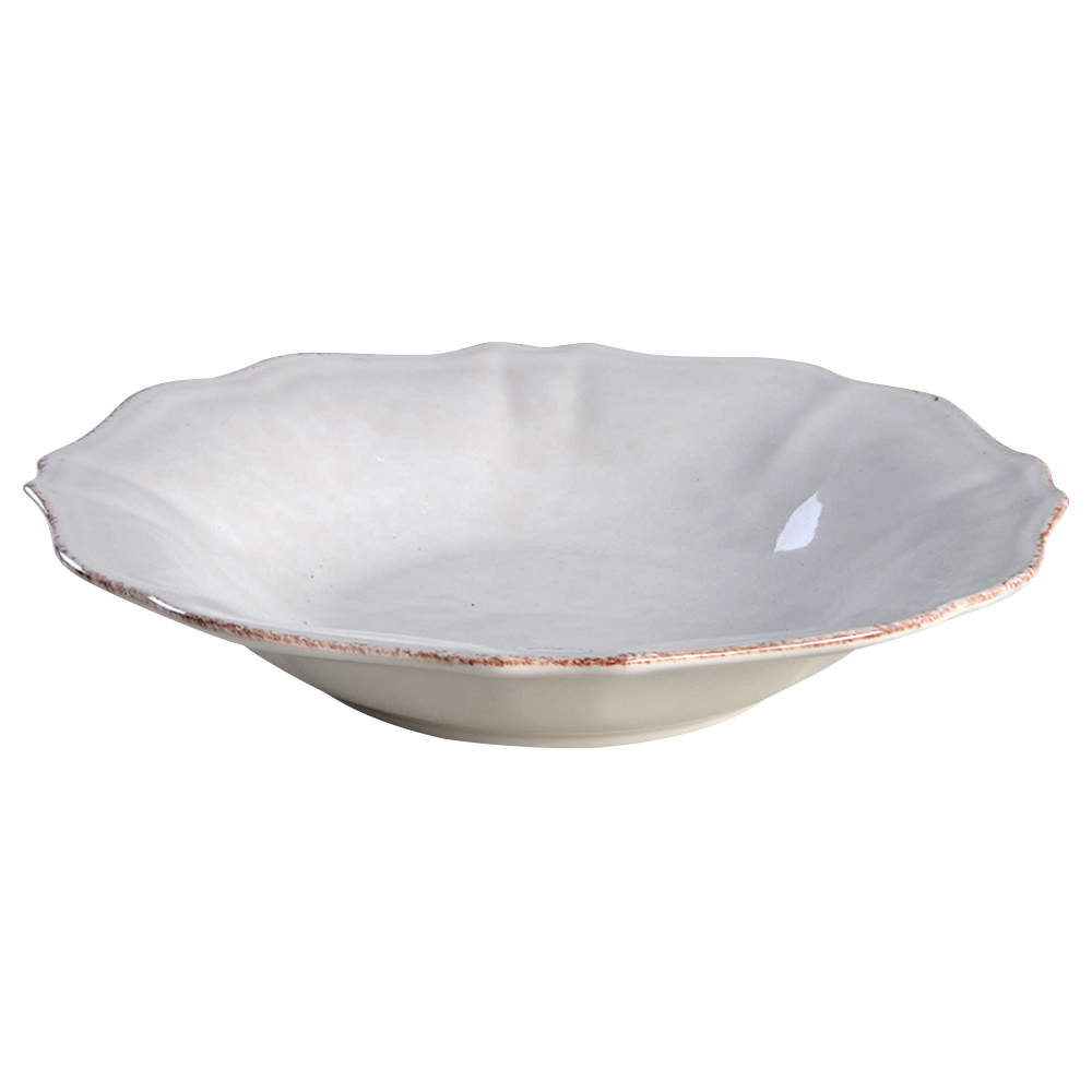 Impressions Linen White 9" Soup/Pasta Bowl by Casafina-1