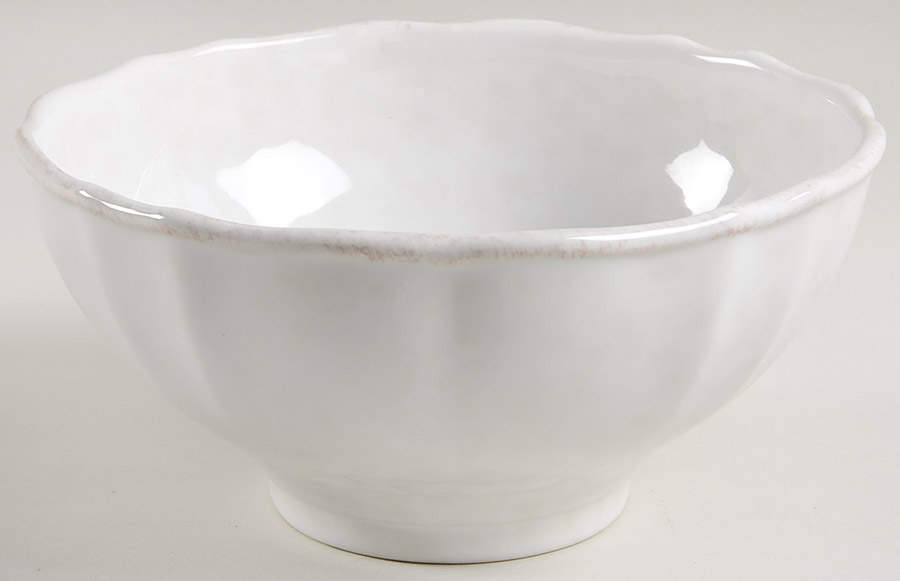 Impressions Linen White 7" Round Serving Bowl by Casafina-1