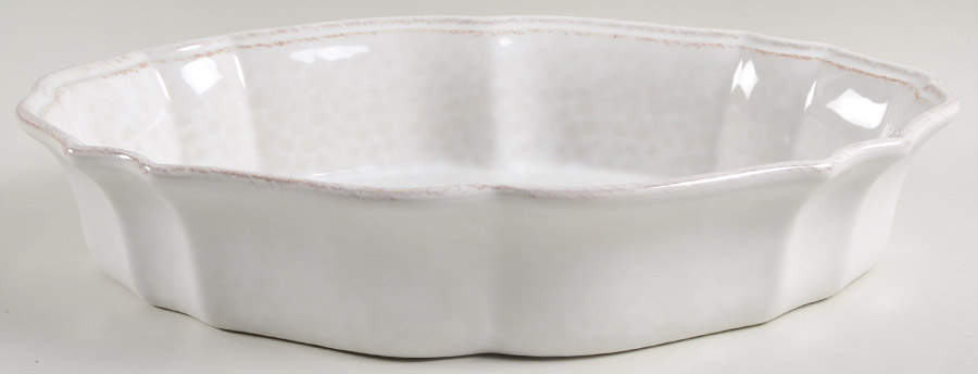 Impressions Linen White 13" Oval Baker by Casafina-1