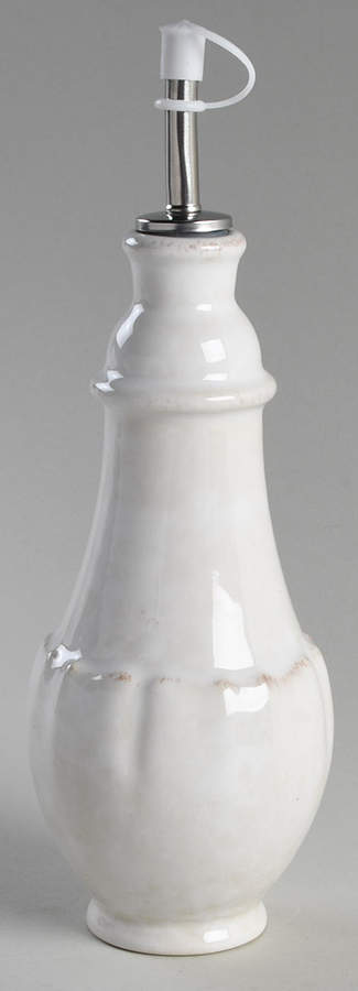 Impressions Linen White Oil Or Vinegar Cruet and Stopper by Casafina-1
