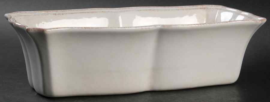 Impressions Linen White Loaf Pan by Casafina-1