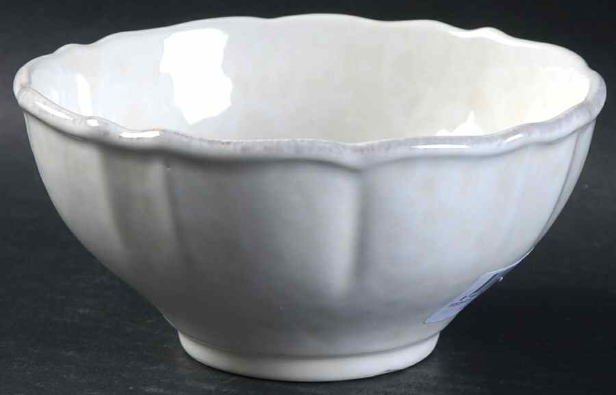 Impressions Linen White Fruit/Dessert (Sauce) Bowl by Casafina-1