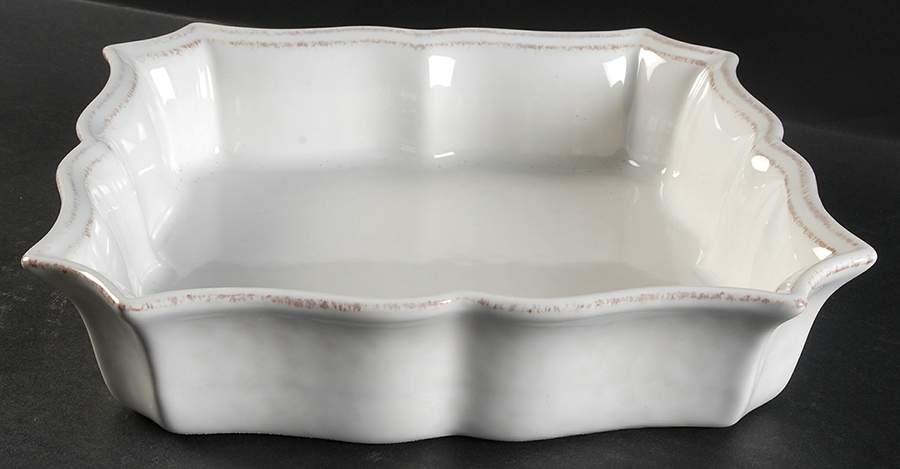 Impressions Linen White 9" Square Baker by Casafina-1