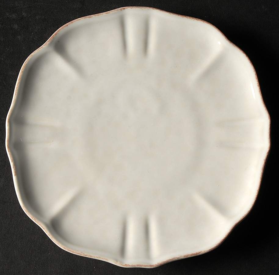 Impressions Linen White Bread & Butter Plate by Casafina-1