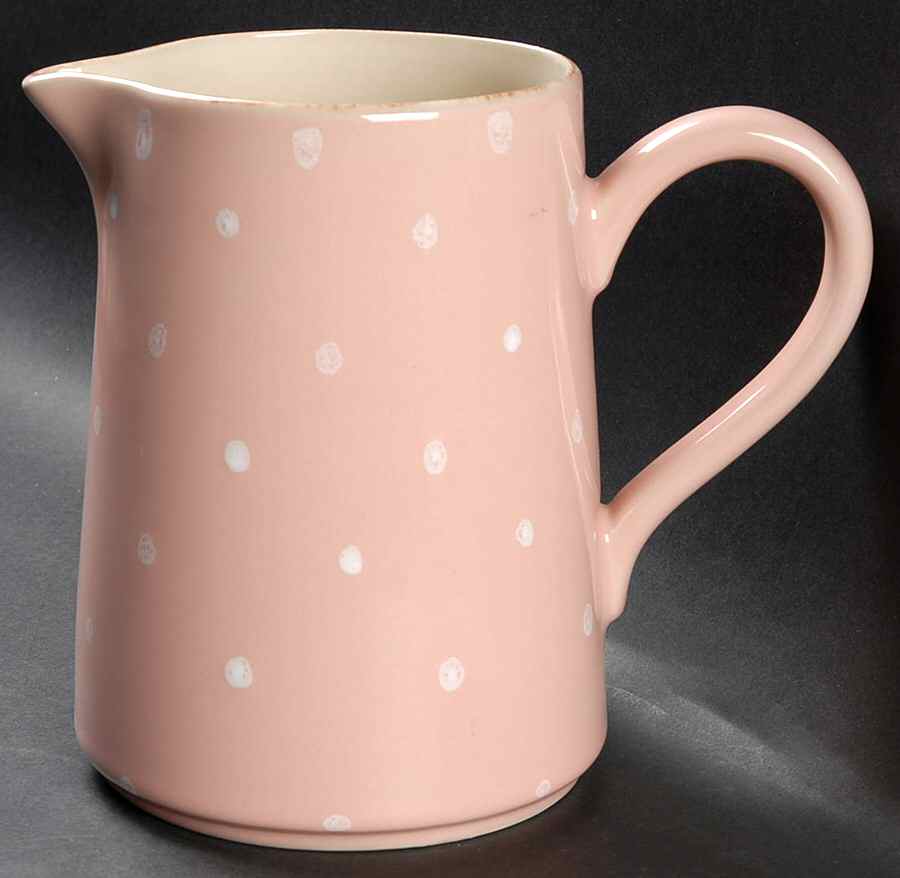 Polka Dots Pink 48 Oz Pitcher by Casafina-1
