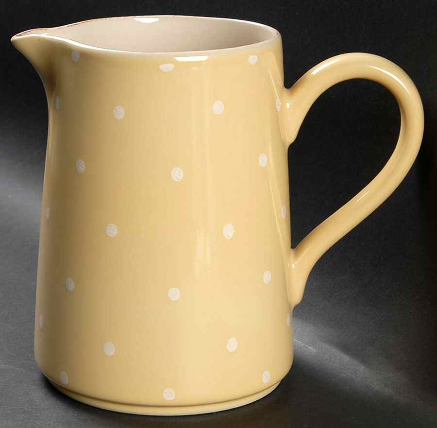 Polka Dots Yellow 48 Oz Pitcher by Casafina-1