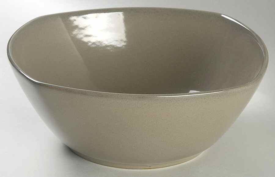 Masa Slate (Gray) 9" Square Vegetable Bowl by Crate & Barrel-1