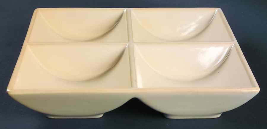 Masa Oatmeal (Cream) 4 Part Relish by Crate & Barrel-1