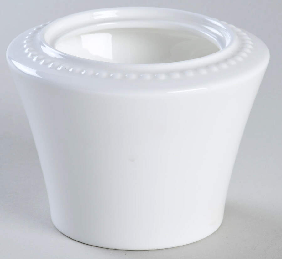 White Pearl Sugar Bowl No Lid by Crate & Barrel-1