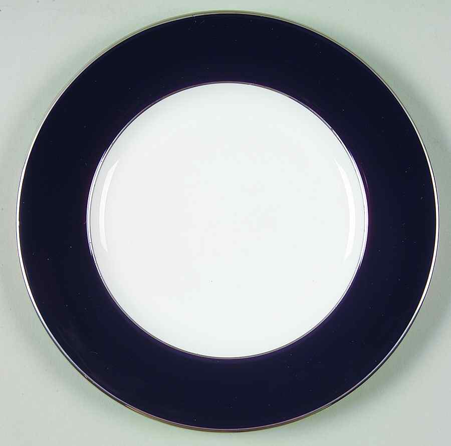 Platinum Line Cobalt Bread & Butter Plate by Crate & Barrel-1