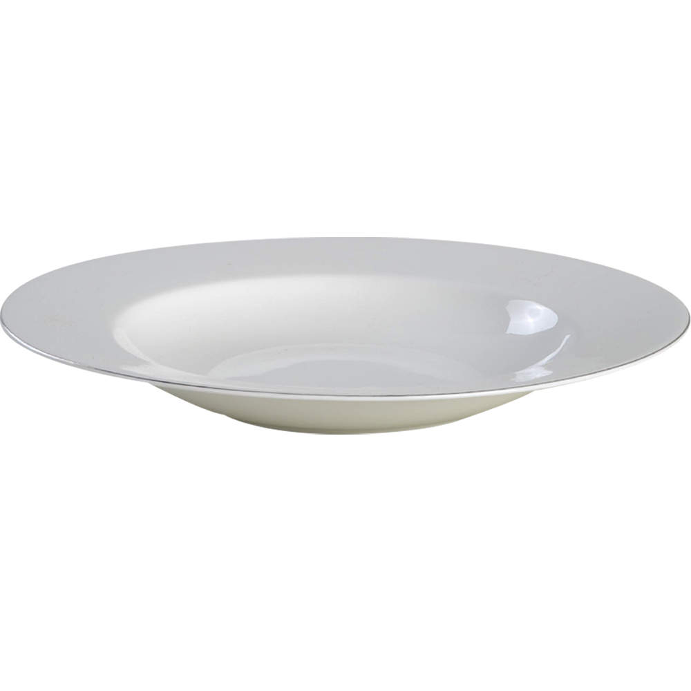 Platinum Line Large Rim Soup Bowl by Crate & Barrel-1
