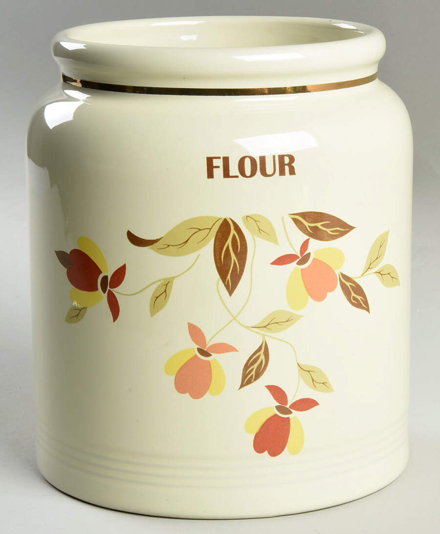 Autumn Leaf Flour Canister No Lid by China Specialties-1