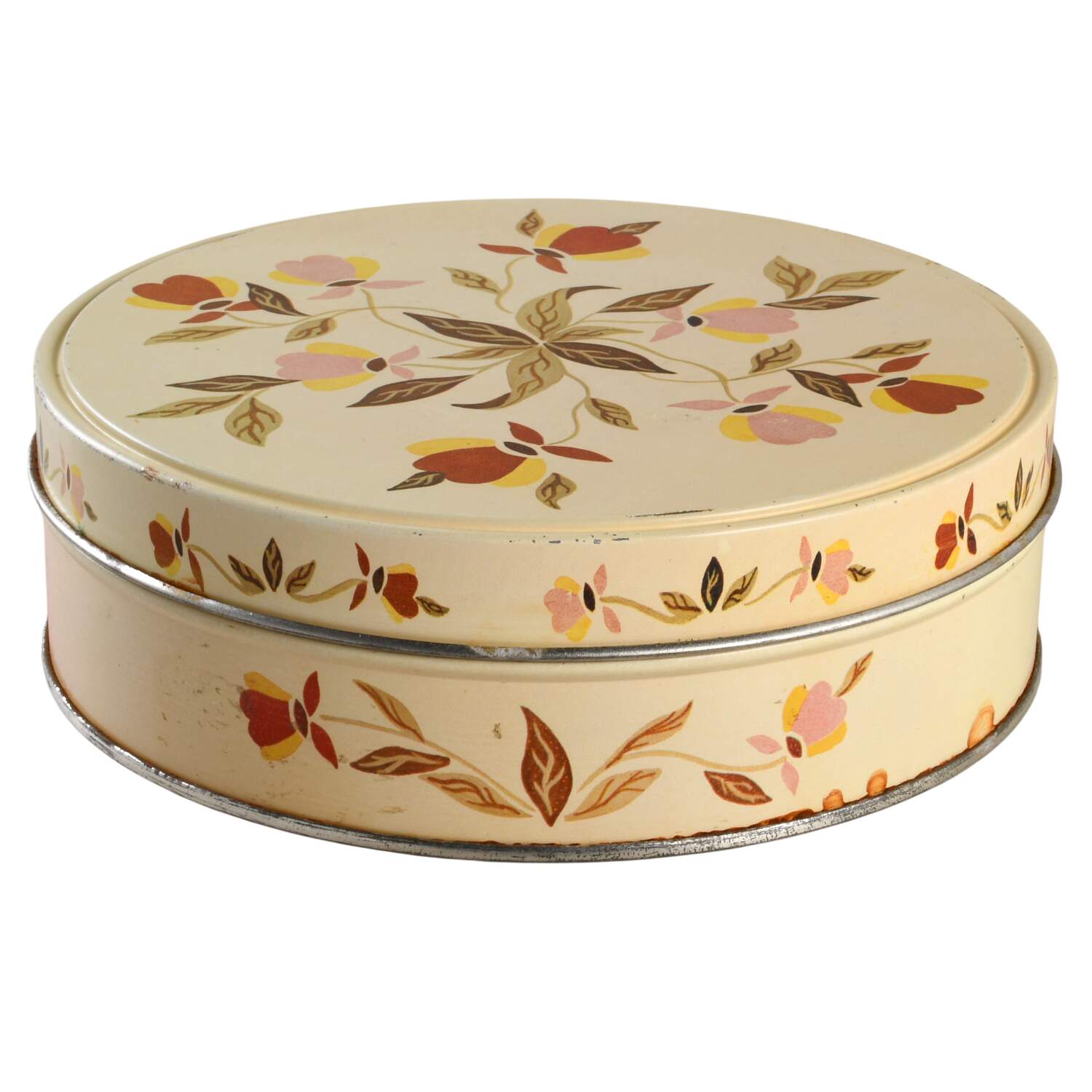 Autumn Leaf 7" Cake Tin & Lid by China Specialties-1