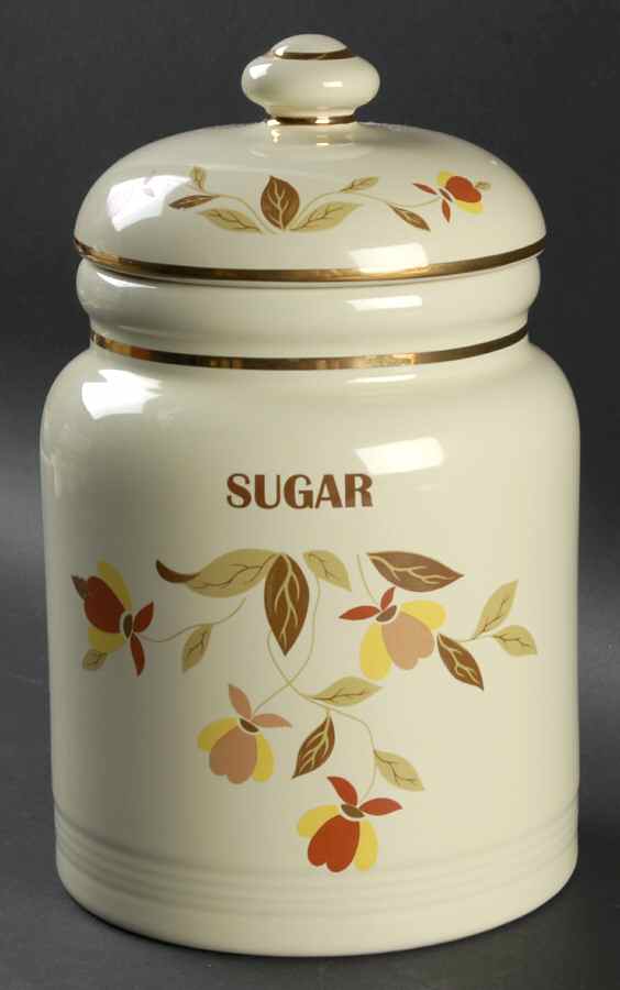 Autumn Leaf Sugar Canister & Lid by China Specialties-1