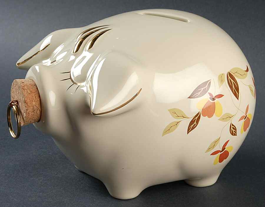 Autumn Leaf Piggy Bank by China Specialties-1