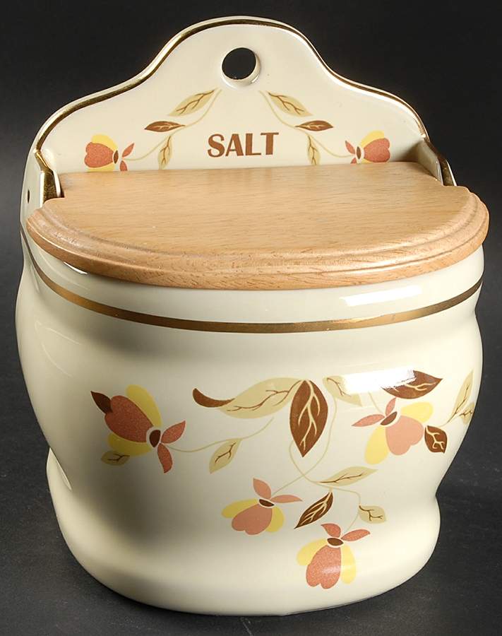 Autumn Leaf Salt Box & Lid by China Specialties-1