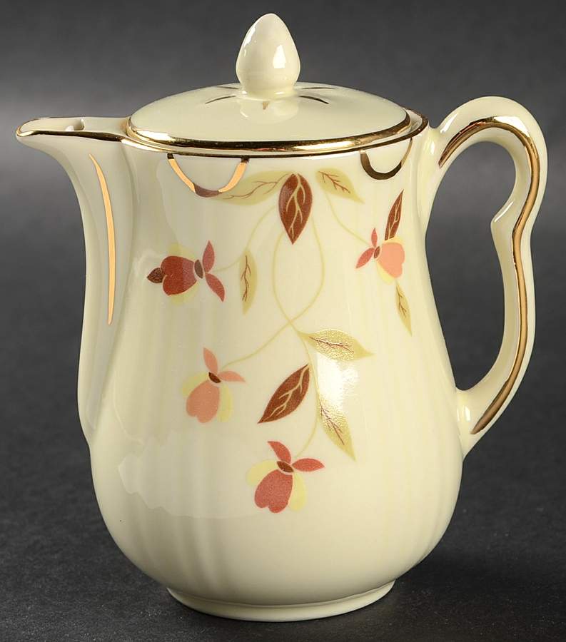 Autumn Leaf Miniature Coffee Pot & Lid by China Specialties-1