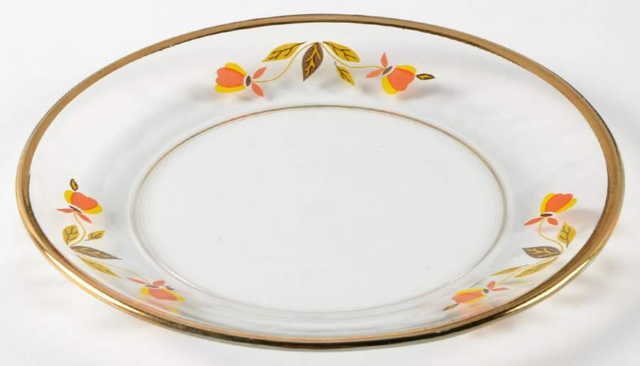 Autumn Leaf Glassware Salad Plate by China Specialties-1