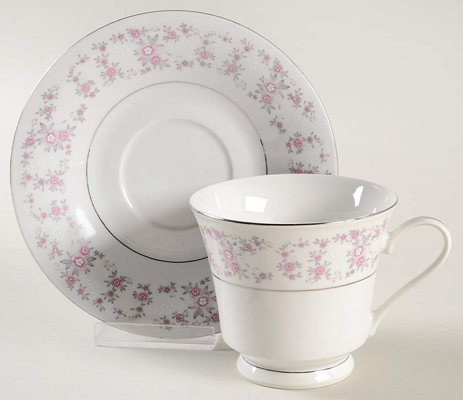 CX277 Footed Cup & Saucer Set by China (Made in China)-1