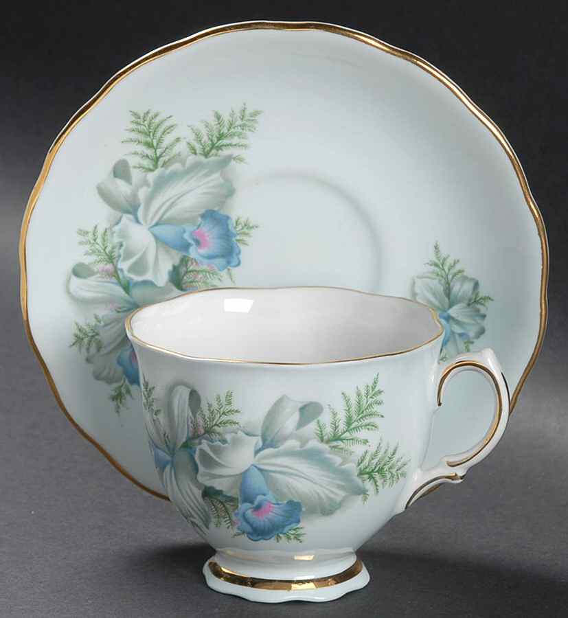 8101 Footed Cup & Saucer Set by Colclough-1