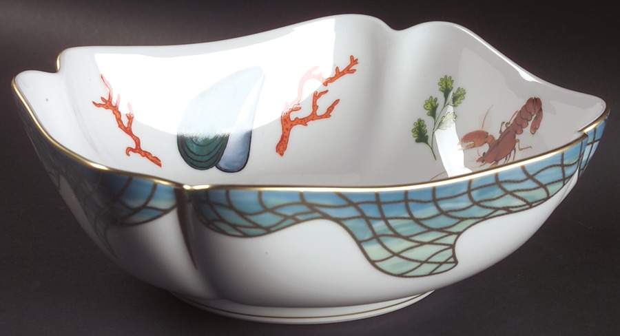 St. Tropez 9" Square Vegetable Bowl by Lynn Chase-1