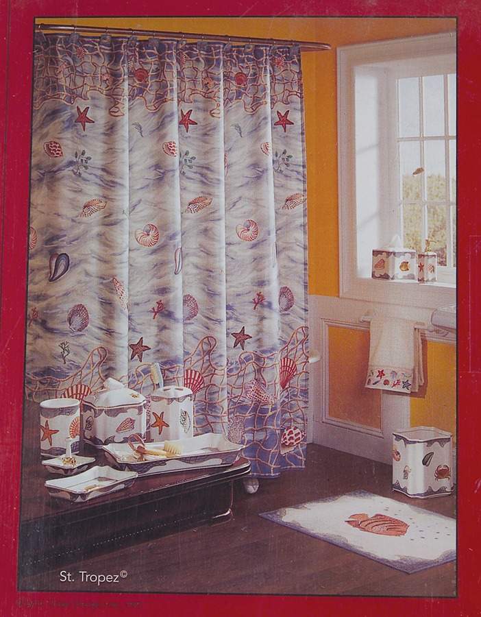 St. Tropez 70" X 72" Cloth Shower Curtain by Lynn Chase-1