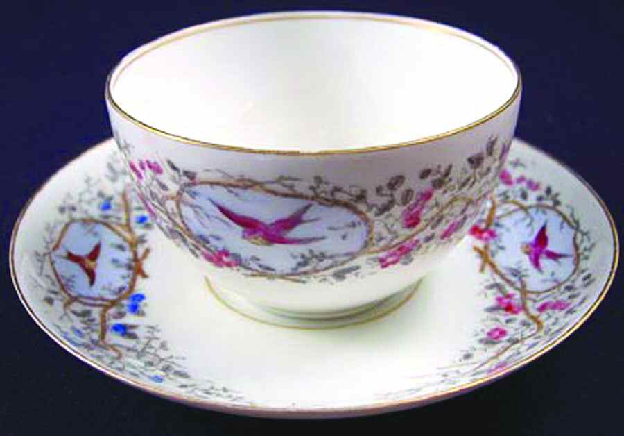 CHF1129 Flat Cup & Saucer Set by Charles Field Haviland-1