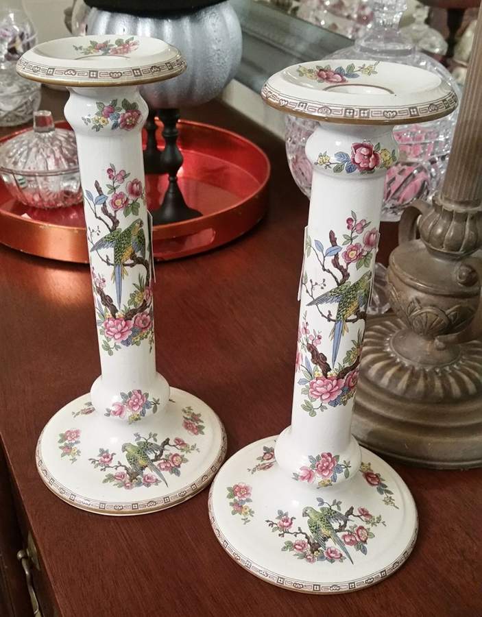 1059 10" Candlestick by Crown Ducal-1