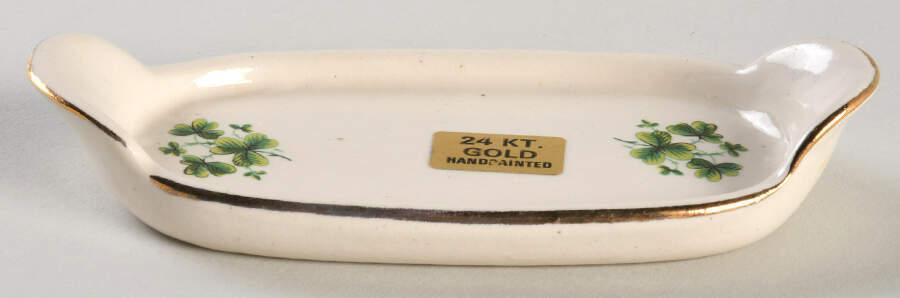 Shamrock Tray for Figural Salt & Pepper Set by Carrigaline-1
