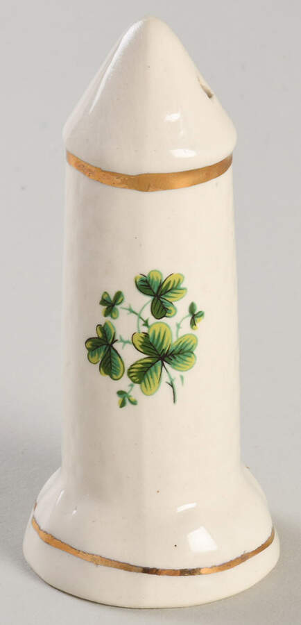 Shamrock Figural Salt Shaker by Carrigaline-1