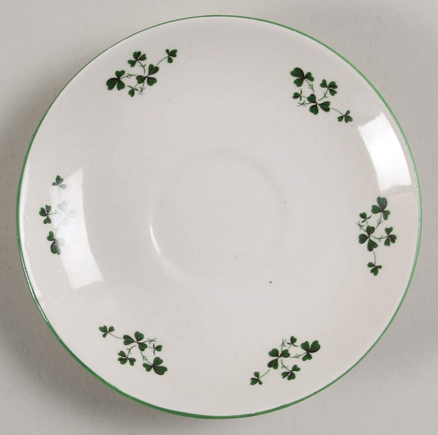 Shamrock Saucer for Flat Cup by Carrigaline-1