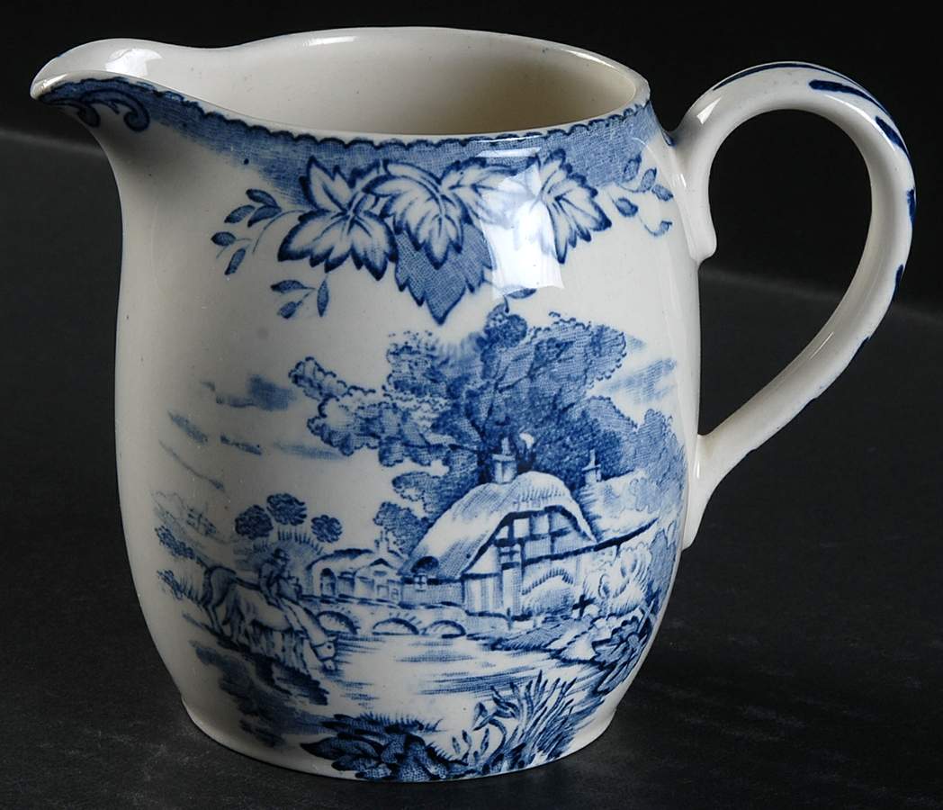 Byron Blue Creamer by Crown Clarence-1
