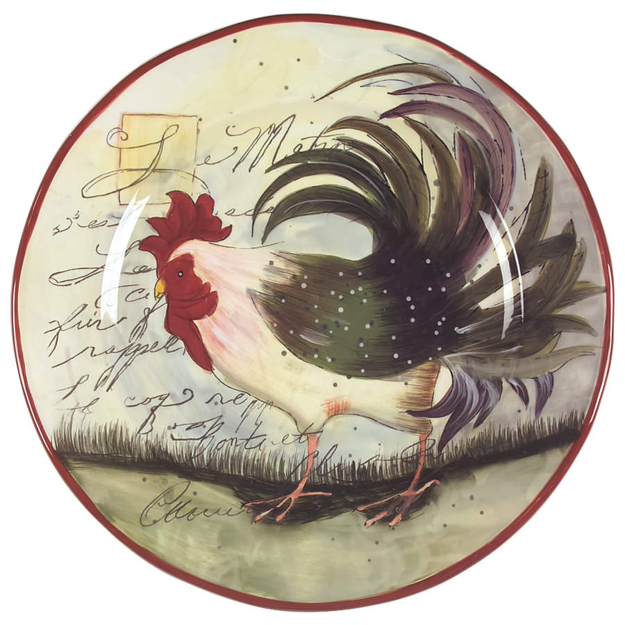 Le Rooster 16" Chop Plate (Round Platter) by Certified International-1