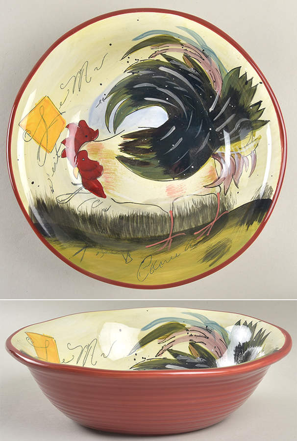 Le Rooster Coupe Soup Bowl by Certified International-1