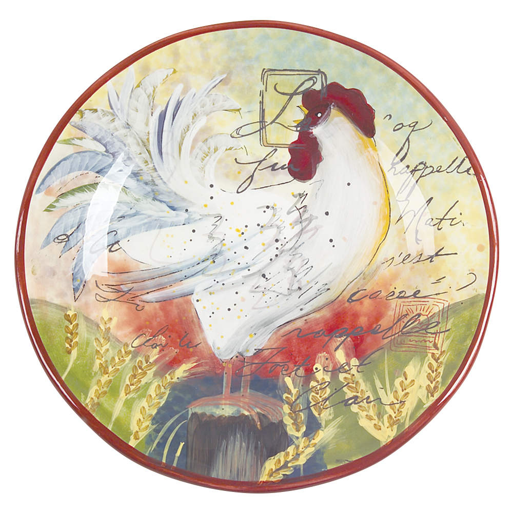 Le Rooster Salad/Dessert Plate by Certified International-1