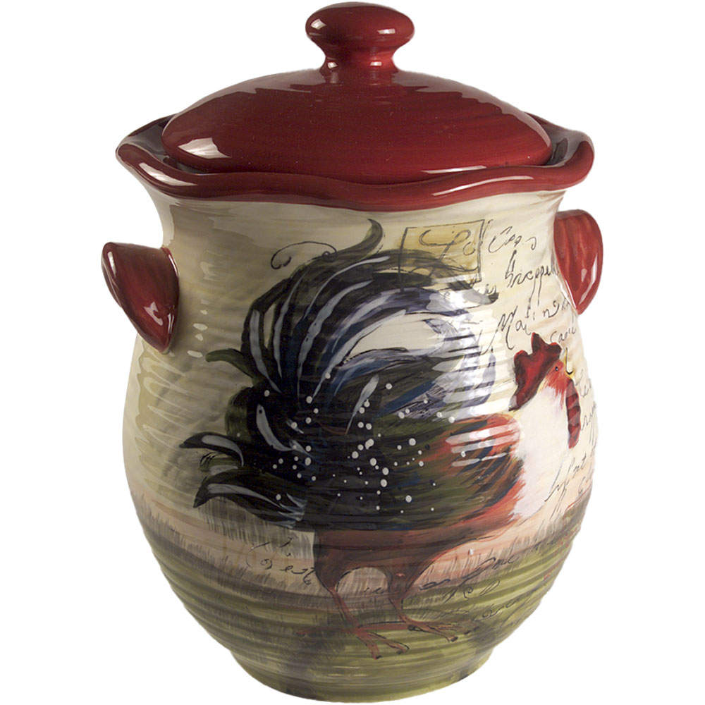 Le Rooster Extra Large Canister & Lid by Certified International-1