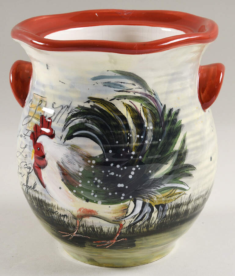 Le Rooster Small Canister No Lid by Certified International-1
