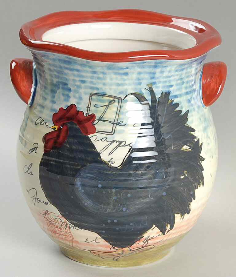 Le Rooster Medium Canister No Lid by Certified International-1