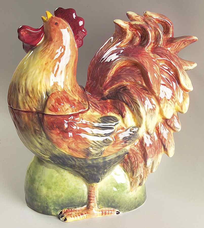 Le Rooster Figural Cookie Jar & Lid by Certified International-1