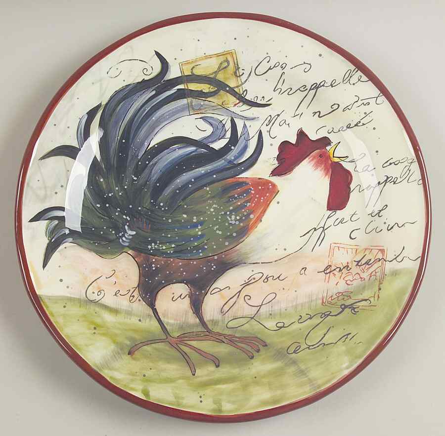 Le Rooster Service Plate (Charger) by Certified International-1