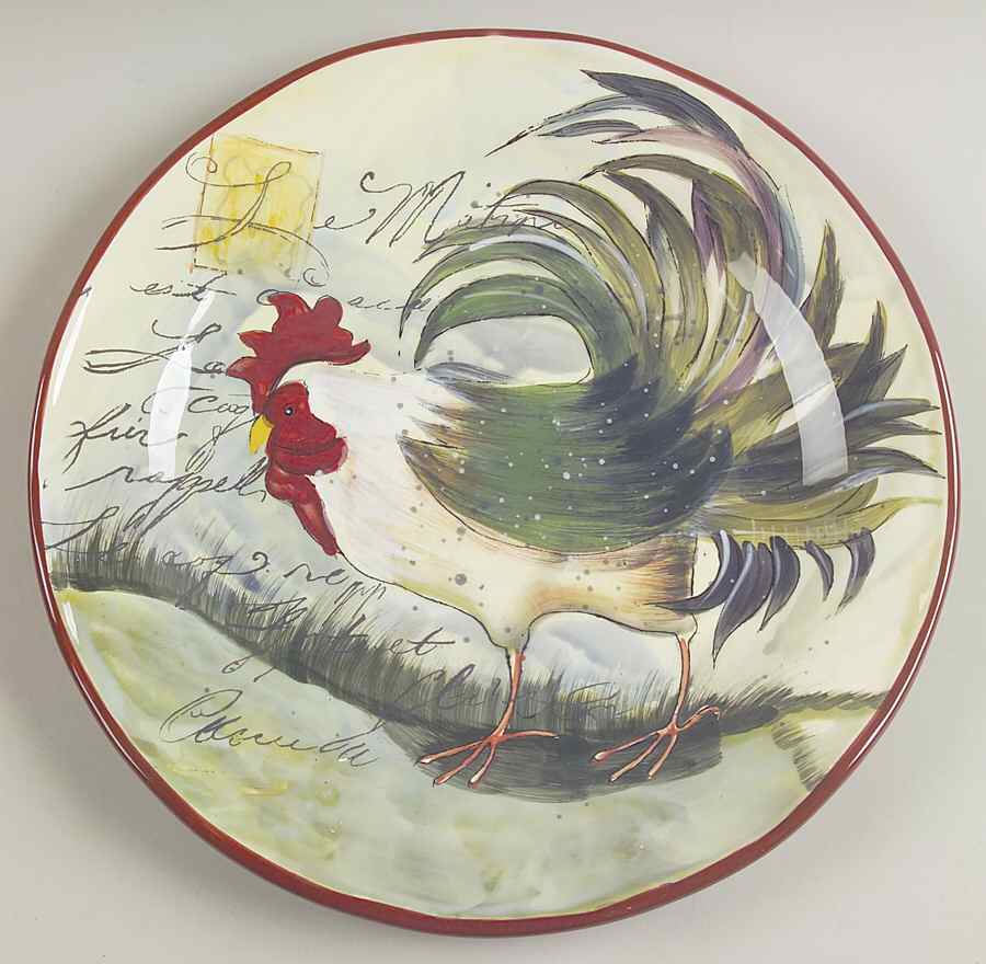 Le Rooster Service Plate (Charger) by Certified International-1