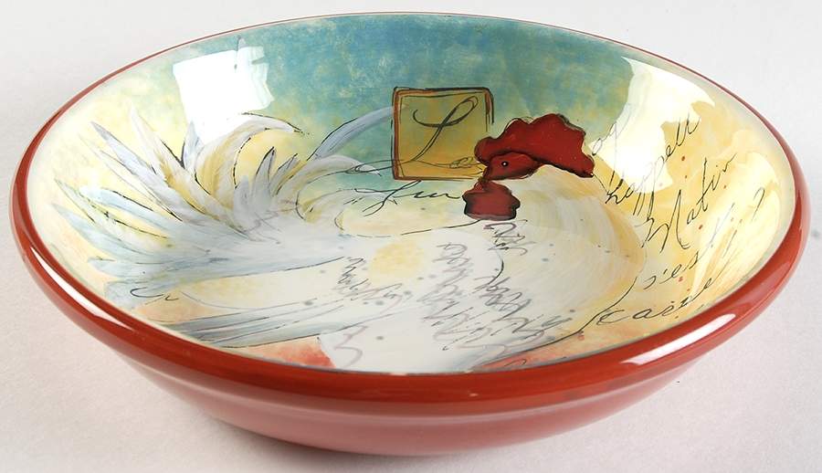 Le Rooster 9" Individual Pasta Bowl by Certified International-1