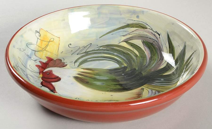 Le Rooster 9" Individual Pasta Bowl by Certified International-1