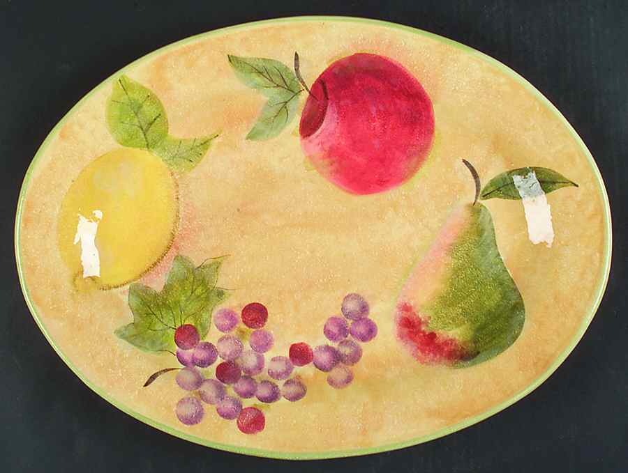 Capri 18" Oval Serving Platter by Certified International-1