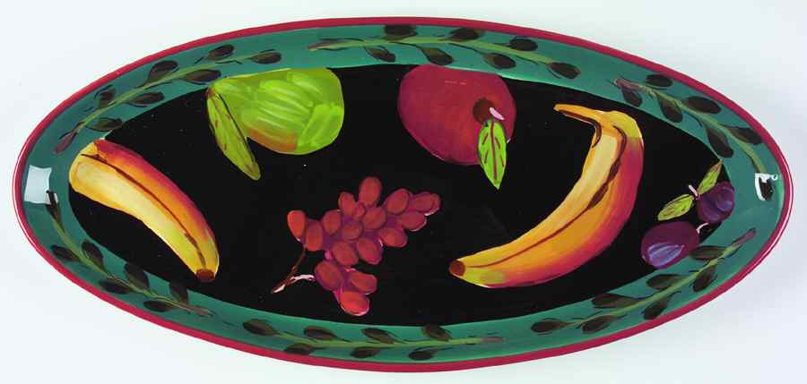 Fruit Salad 19" Fish Platter by Certified International-1