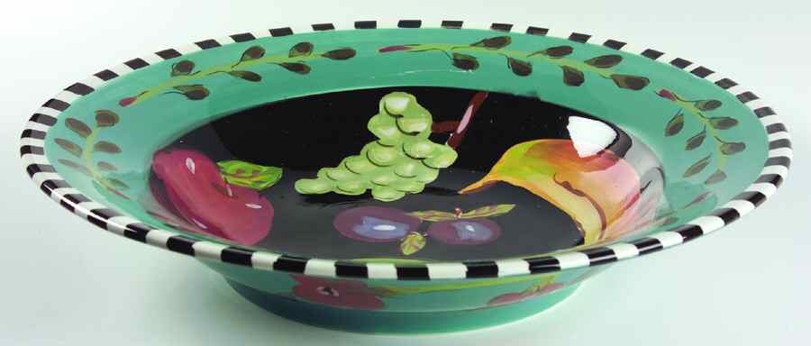 Fruit Salad 14" Pasta Serving Bowl by Certified International-1