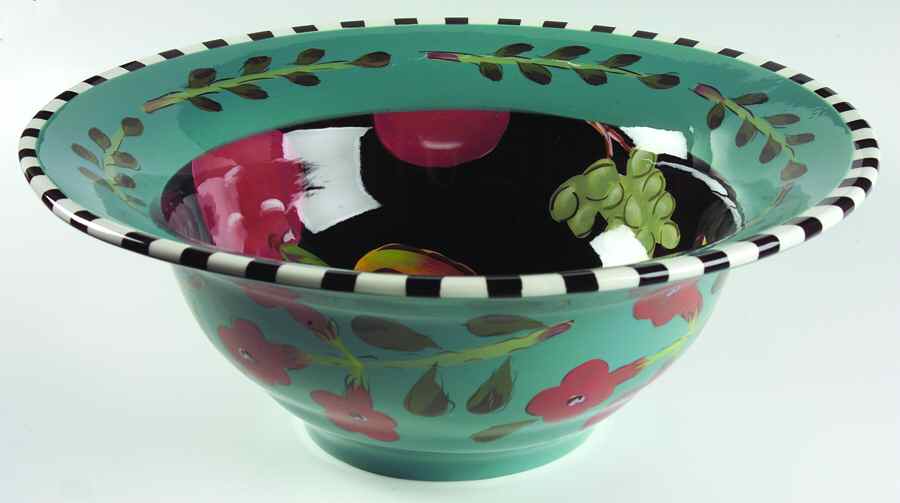 Fruit Salad 15" Large Salad Serving Bowl by Certified International-1