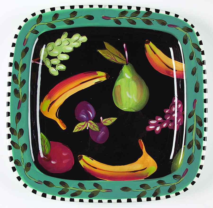 Fruit Salad 16" Square Serving Platter by Certified International-1